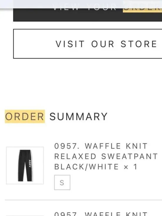 ASRV Waffle Knit Sweatpants - Picture 6 of 6